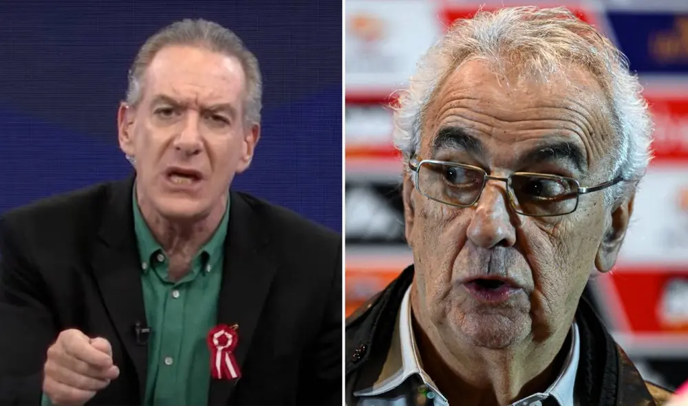 Eddie Fleischman entrevistó a Jorge Fossati por única vez en febrero del 2024. Foto: composición LR/captura de Willax Deportes/AFP