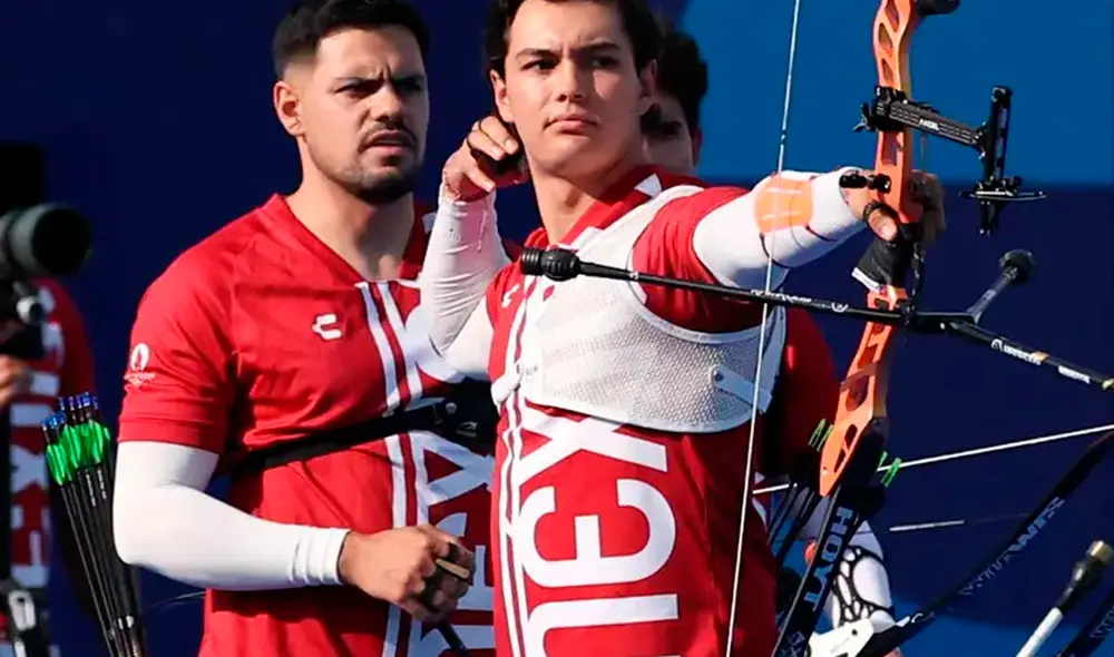 El equipo mexicano varonil de tiro con arco no superó los octavos de final. Foto: AFP