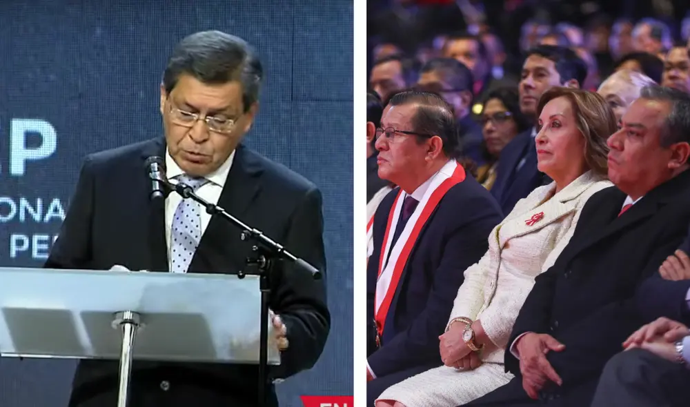 Dina Boluarte en la ceremonia de Acción de Gracias por el Perú. Foto: Presidencia de la República