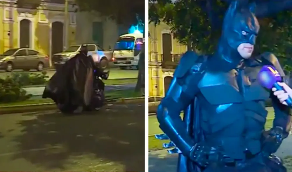 El Caballero de la Noche se volvió viral tras resguardar Lima durante la madrugada. Foto: composición LR/TikTok