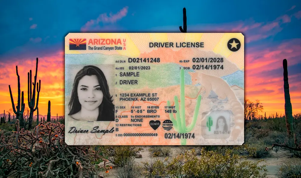 El estado de Arizona estableció un documento para sus ciudadanos que será obligatorio en el 2025. Foto: composición LR/DMV/Arizona State El estado de Arizona estableció un documento para sus ciudadanos que será obligatorio en el 2025. Foto: composición LR/DMV/Arizona State