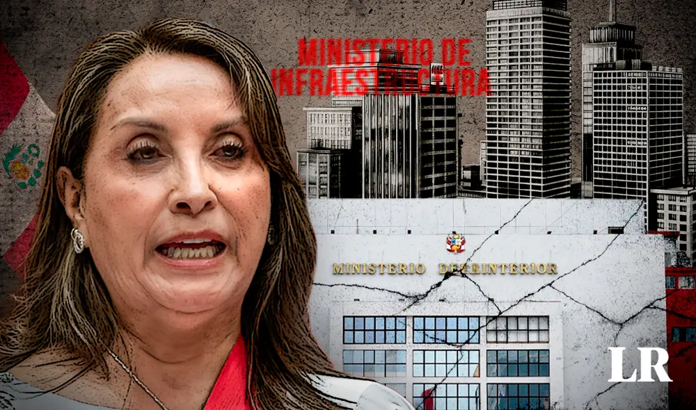 En el mensaje a la nación, Dina Boluarte anunció cambios en el gabinete: el Ministerio del Interior se renombrará a Seguridad Pública y se creará el Ministerio de Infraestructura. | Composición: Jazmín Ceras / La República. En el mensaje a la nación, Dina Boluarte anunció cambios en el gabinete: el Ministerio del Interior se renombrará a Seguridad Pública y se creará el Ministerio de Infraestructura. | Composición: Jazmín Ceras / La República.