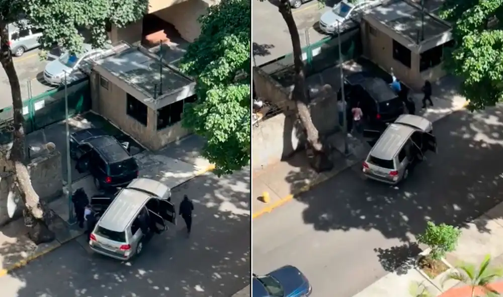 Instantes de la captura de Freddy Superlano por agentes. Foto: Composición LR/captura-UHN