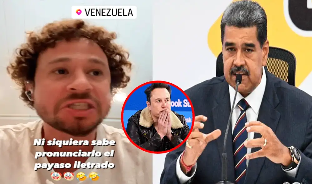 El youtuber mexicano no dudó en expresar su repudio contra Nicolás Maduro. Foto: composición LR/Instagram El youtuber mexicano no dudó en expresar su repudio contra Nicolás Maduro. Foto: composición LR/Instagram