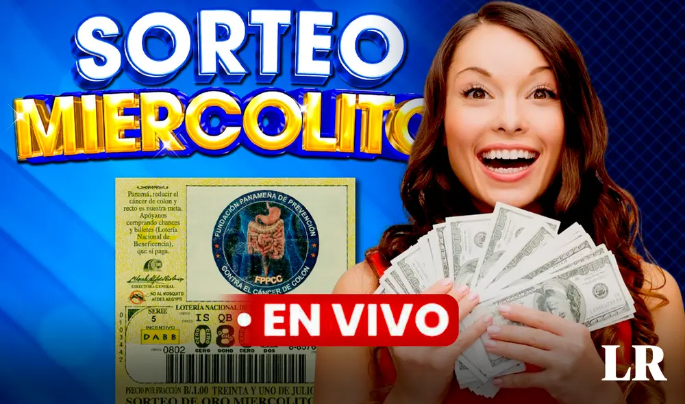 Lotería Nacional de Panamá celebra el Sorteo Miercolito del 31 de julio. Foto: composición LR/ Lotería de Panamá