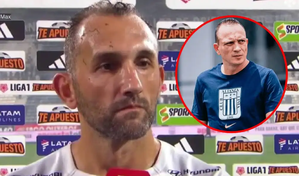 El delantero de Alianza Lima le dedicó unas palabras al exentrenador blanquiazul. Foto: captura/L1Max