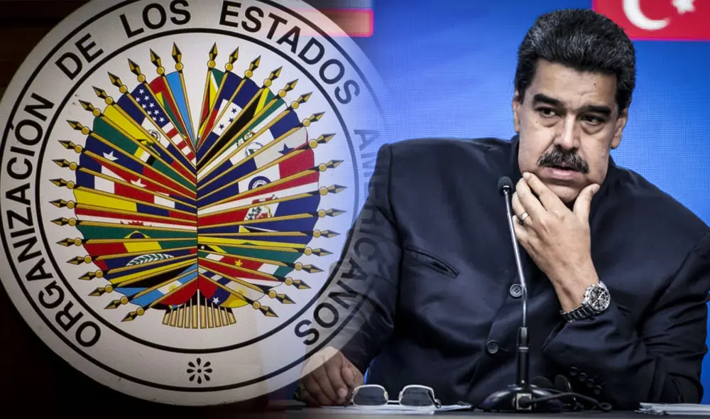 Los países miembros de la OEA se reúnen para tratar la grave crisis política que vive Venezuela tras las elecciones presidenciales. Foto: composición LR/EFE/OEA Los países miembros de la OEA se reúnen para tratar la grave crisis política que vive Venezuela tras las elecciones presidenciales. Foto: composición LR/EFE/OEA