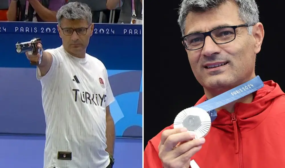 Disparo de  Yusuf Dikec en París 2024 es viral. Foto: composición LR/ X