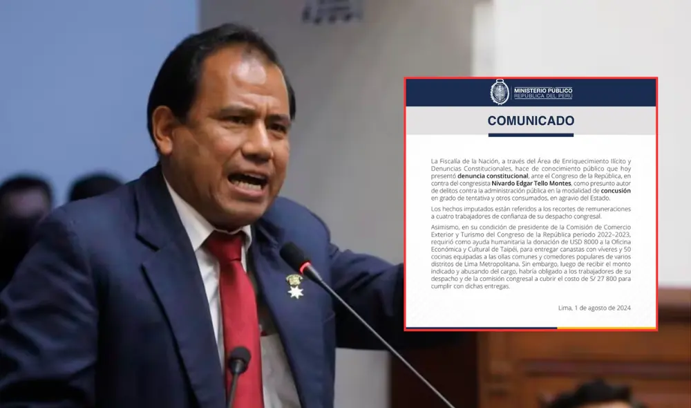 Edgar Tello es presunto autor del delito de concusión en grado de tentativa en agravio del Estado. Foto: composición LR Edgar Tello es presunto autor del delito de concusión en grado de tentativa en agravio del Estado. Foto: composición LR