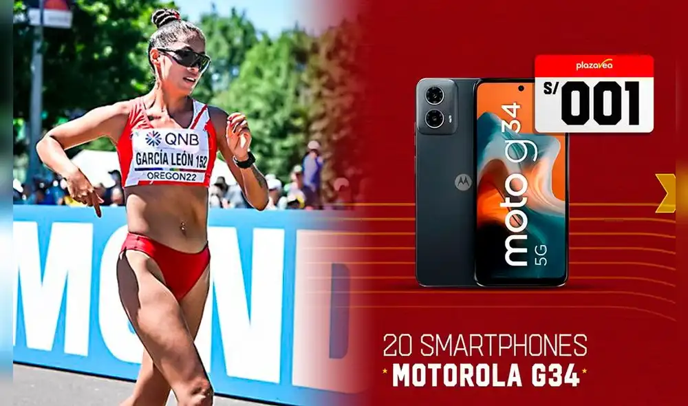 Supermercado remató televisores y celulares a S/146 por ver la participación de Kimberly García en los Juegos Olímpicos. Foto: El Peruano / Plaza Vea Supermercado remató televisores y celulares a S/146 por ver la participación de Kimberly García en los Juegos Olímpicos. Foto: El Peruano / Plaza Vea