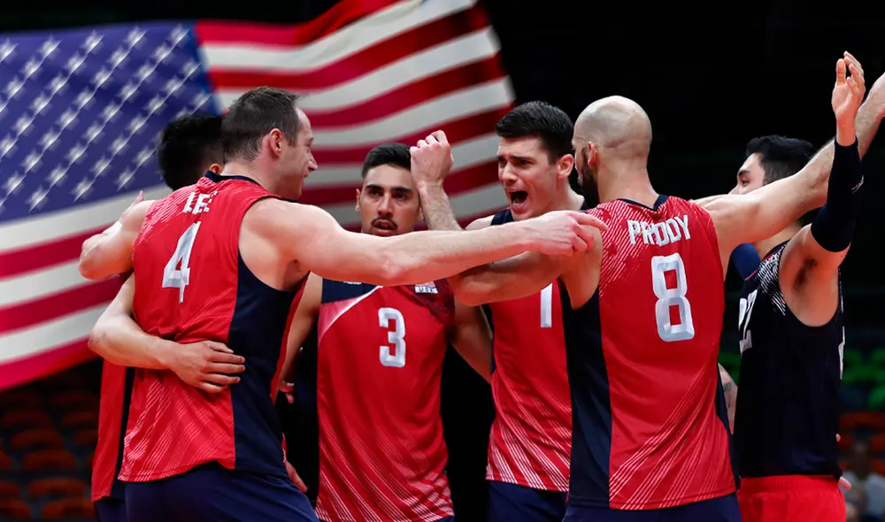 Estados Unidos anhela con culminar en la primera posición del Grupo C del vóley masculino. Foto: Composición LR/Jazmin Ceras Estados Unidos anhela con culminar en la primera posición del Grupo C del vóley masculino. Foto: Composición LR/Jazmin Ceras