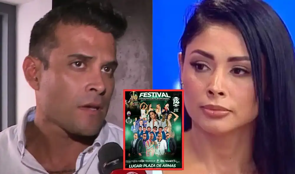 Christian Domínguez no está seguro de la presentación en Huamachuco. Foto: composición LR/ América TV/ Facebook/ Huamachuco