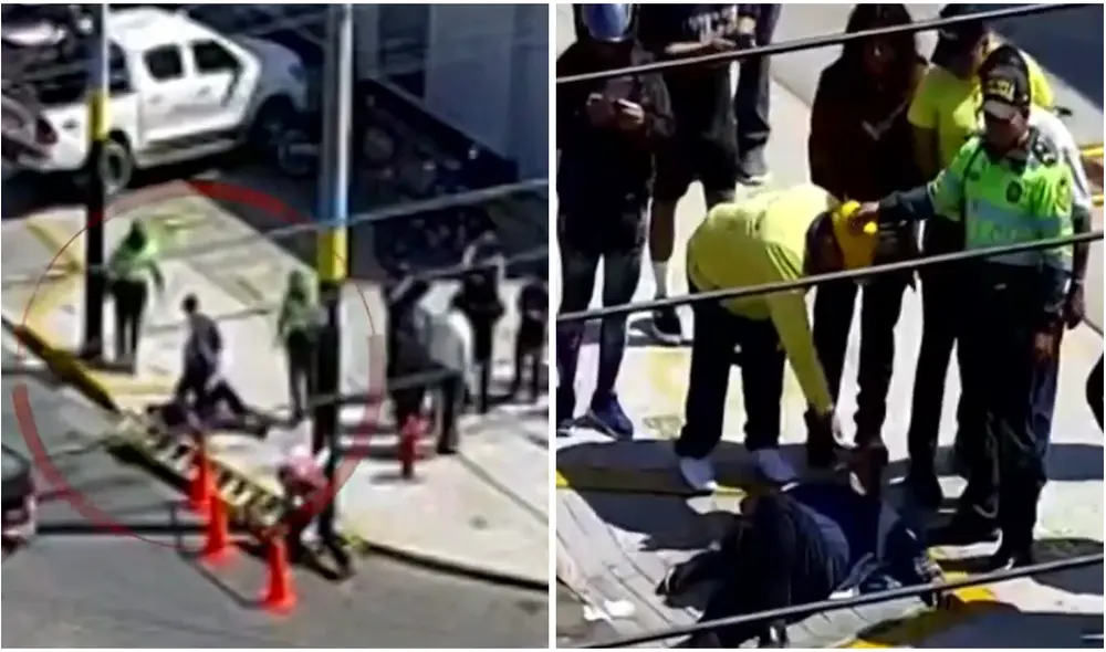 un colaborador de una compañía de telefonía estaba manipulando la escalera cuando la estructura metálica cayó inesperadamente sobre Eusebio Ramón Peralta Maldonado. Foto: captura de pantalla
