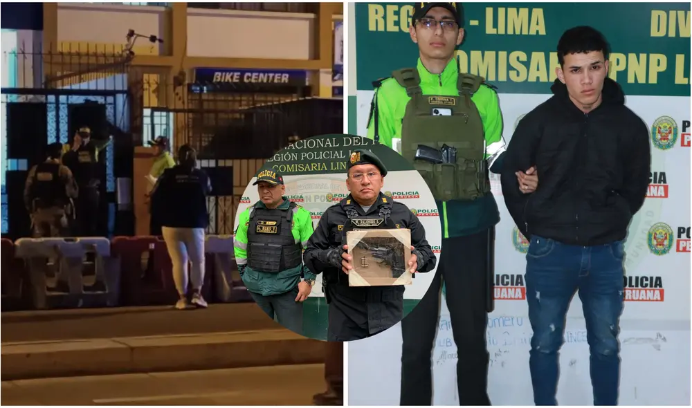 En el interior del vehículo se halló dos armas de fuego que habrían sido utilizadas para llevar a cabo para acabar con la vida del presunto proxeneta. Foto: composición LR