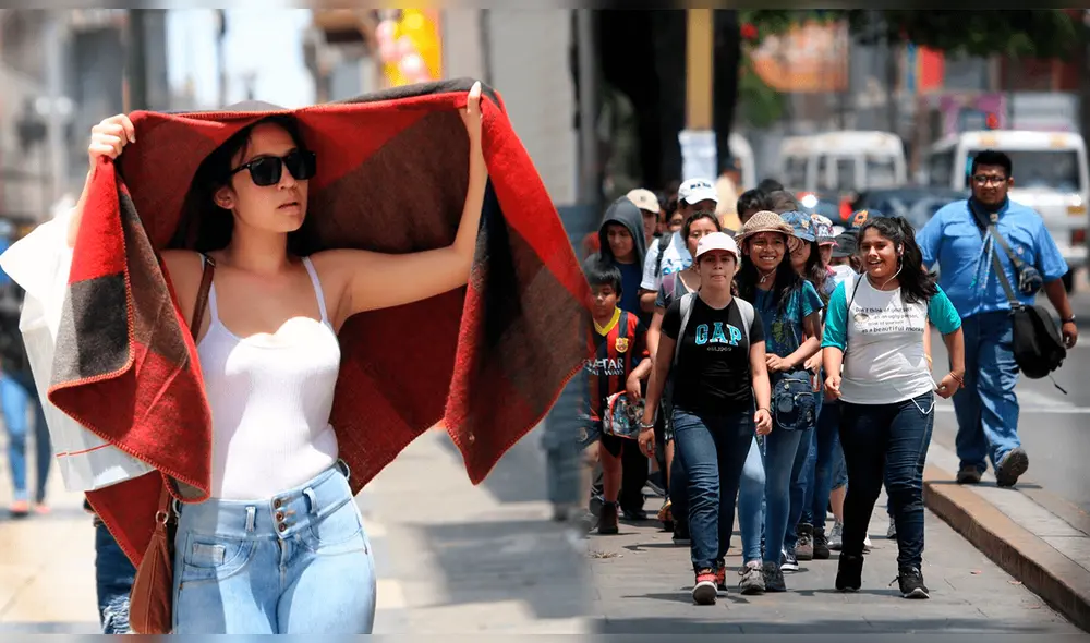 Calor en Lima empieza a incrementarse. Foto: composición LR/difusión/Andina.
