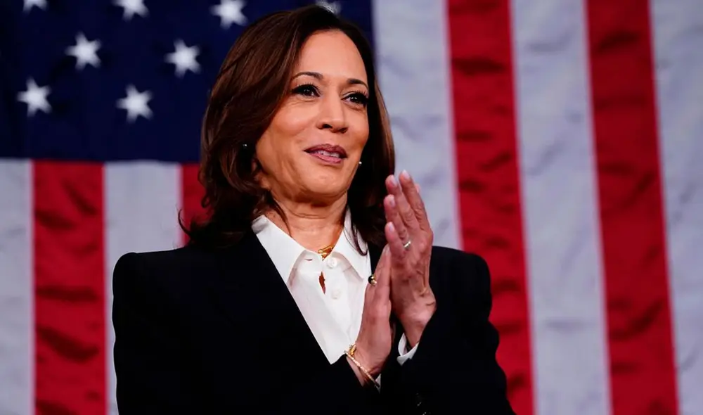 Kamala Harris obtiene los votos suficientes para ser la candidata demócrata en las elecciones de Estados Unidos. Foto: EFE