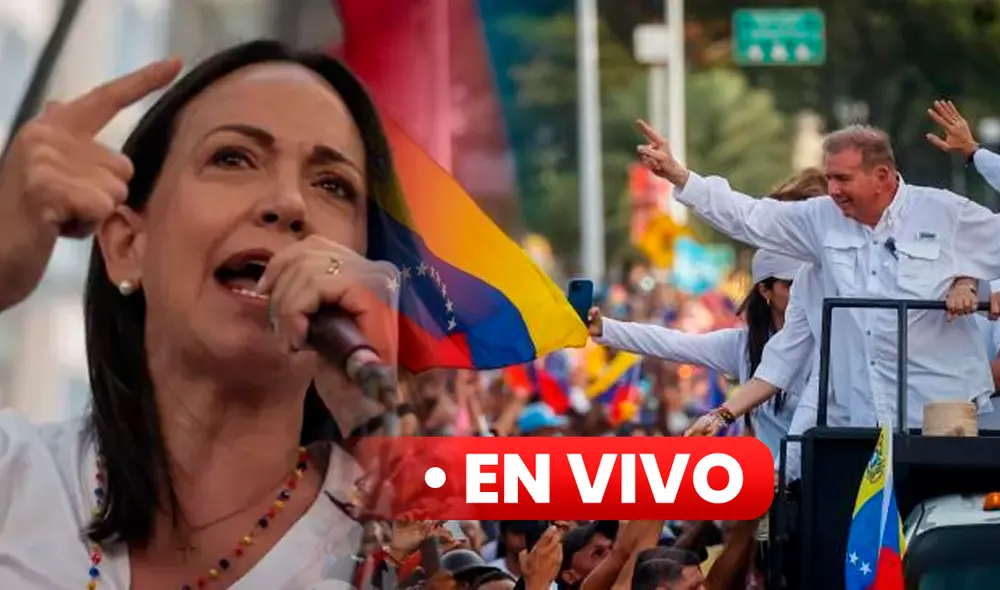 María Corina Machado advierte fraude electoral tras resultados del CNE. Foto: composición LR/EFE. María Corina Machado advierte fraude electoral tras resultados del CNE. Foto: composición LR/EFE.