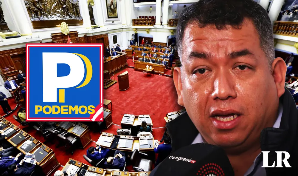 Podemos Perú es una de las agrupaciones parlamentarias con mayoría en el Congreso, junto con Alianza Para el Progreso y debajo de Fuerza Popular. | Composición: Fabrizio Oviedo / La República. Podemos Perú es una de las agrupaciones parlamentarias con mayoría en el Congreso, junto con Alianza Para el Progreso y debajo de Fuerza Popular. | Composición: Fabrizio Oviedo / La República.