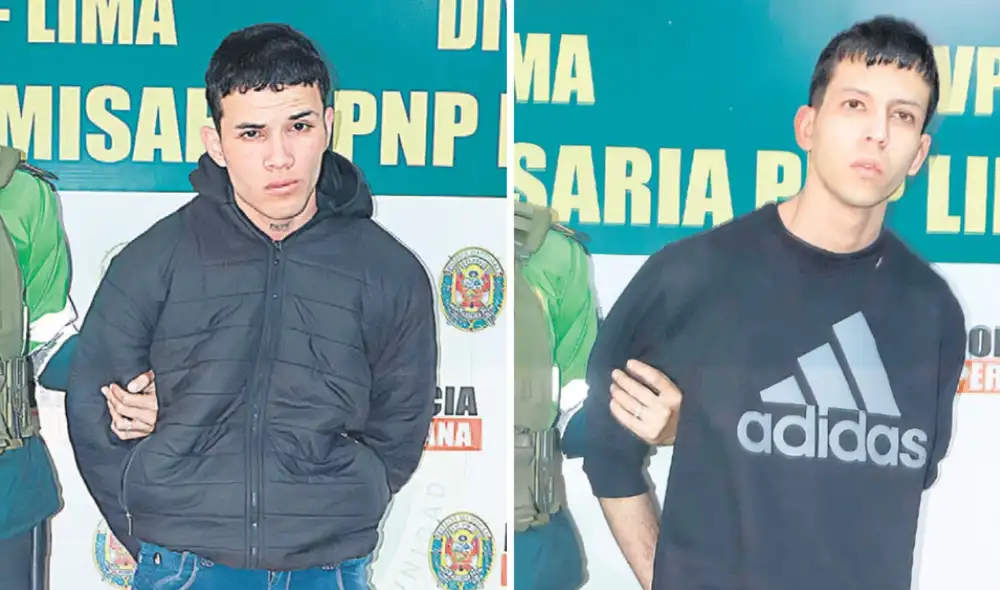 La policía sindicó a estos dos extranjeros como los presuntos sicarios que cometieron el asesinato en Lince. Foto: difusión La policía sindicó a estos dos extranjeros como los presuntos sicarios que cometieron el asesinato en Lince. Foto: difusión