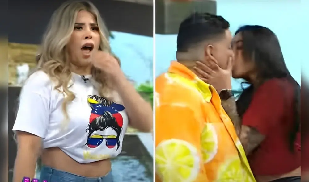 La influencer improvisó durante la grabación del sketch. Foto: Composición LR/ ATV