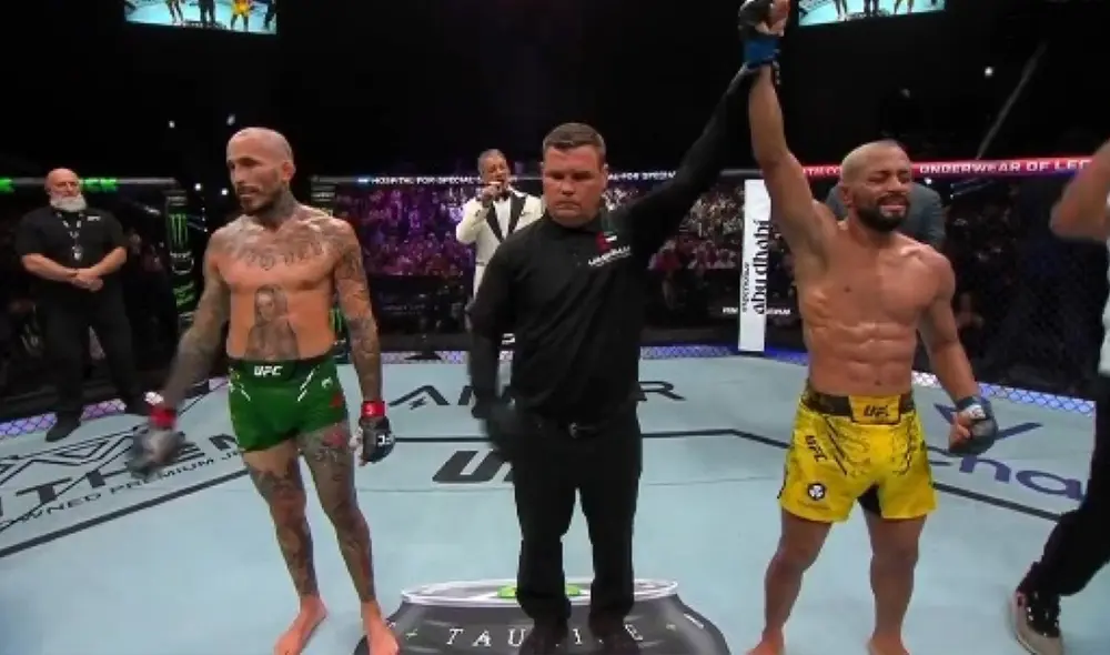 'Chito' Vera podría salir del top 5 de su categoría tras esta derrota ante Deiveson Figueiredo. Foto: captura de Disney Plus