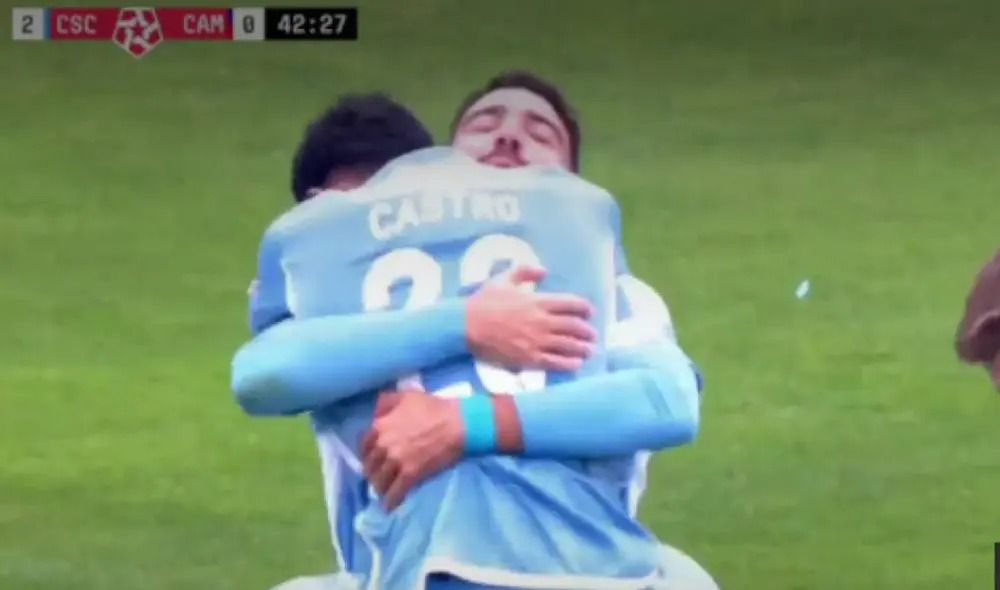 Martín Cauteruccio anotó un doblete tras el pase de Maxloren Castro. Foto: captura/L1 Max