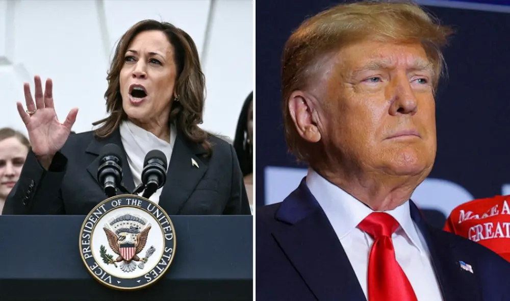 Kamala Harris supera a Donald Trump por un punto en la última encuesta de la CBS y YouGov, mostrando un impulso en su candidatura tras la renuncia de Joe Biden. Foto: AFP Kamala Harris supera a Donald Trump por un punto en la última encuesta de la CBS y YouGov, mostrando un impulso en su candidatura tras la renuncia de Joe Biden. Foto: AFP