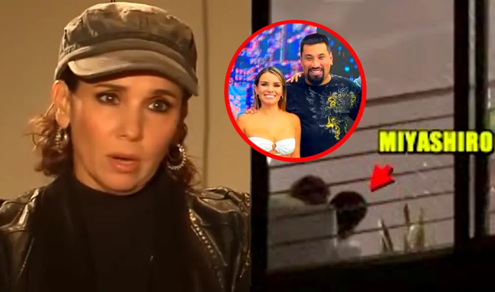 Érika Villalobos no confirmó si ya se divorció de Aldo Miyashiro. Foto: composición LR/YouTube/Milagros Leiva/ATV/Difusión - Video: Facebook/Milagros Leiva