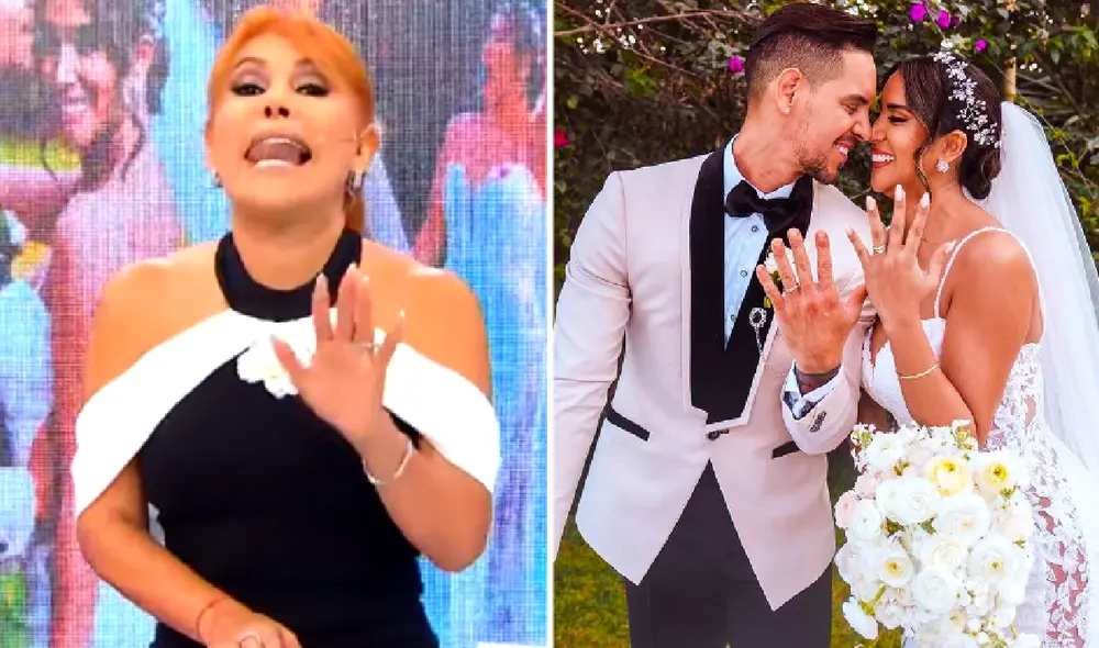Melissa Paredes y Anthony Aranda hicieron una íntima boda en Pachacamac. Foto: composición LR/ATV/Instagram/Melissa Paredes - Video: ATV