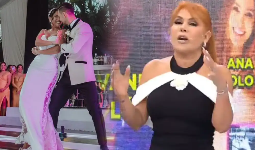 En el programa 'Magaly TV, la firme' se reveló el valor aproximado de la boda de Melissa Paredes y Anthony Aranda. Foto: composición LR/captura de pantalla/Magaly TV, la firme/difusión En el programa 'Magaly TV, la firme' se reveló el valor aproximado de la boda de Melissa Paredes y Anthony Aranda. Foto: composición LR/captura de pantalla/Magaly TV, la firme/difusión
