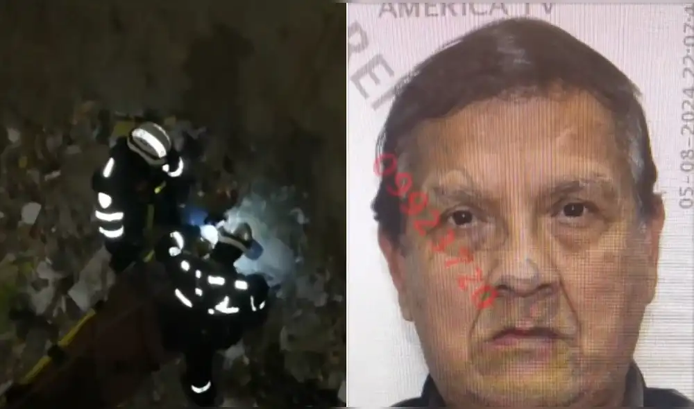 Hombre de 69 años fue rescatado luego de 4 horas de búsqueda. Foto: Captura America Noticias Hombre de 69 años fue rescatado luego de 4 horas de búsqueda. Foto: Captura America Noticias