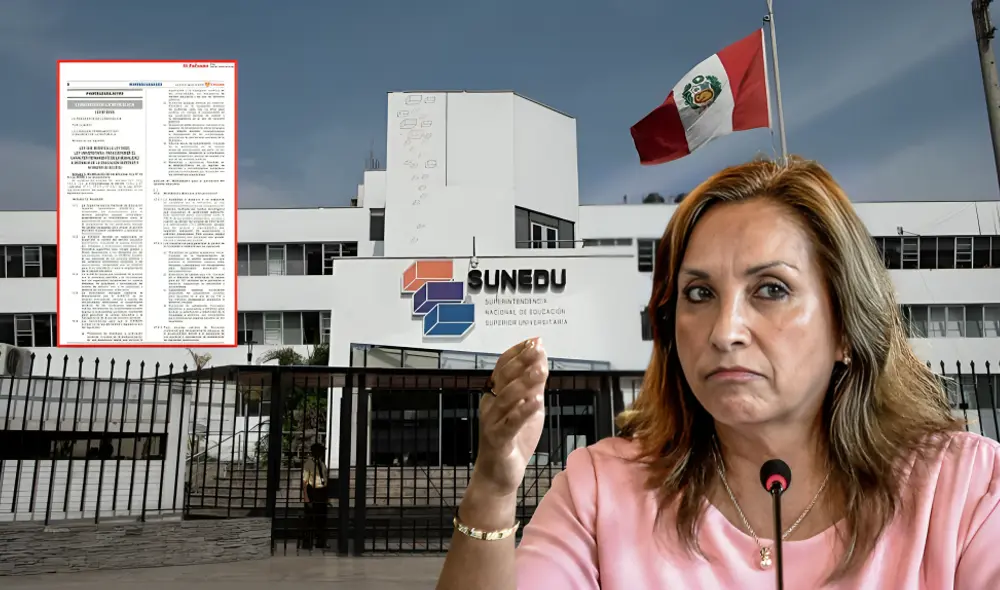 El Gobierno de Dina Boluarte ha promulgado una norma legal para otorgar el licenciamiento permanente a las universidades supervisadas por Sunedu. Foto: composición LR