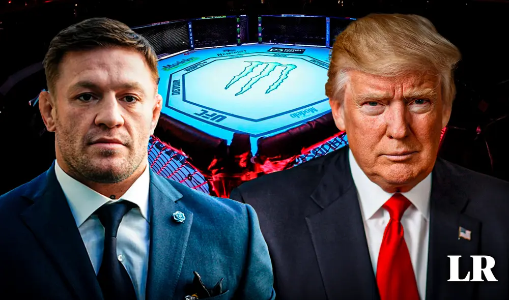 Conor McGregor atacó a Donald Trump tras no apoyar a los luchadores estadounidenses. Foto: Composición LR