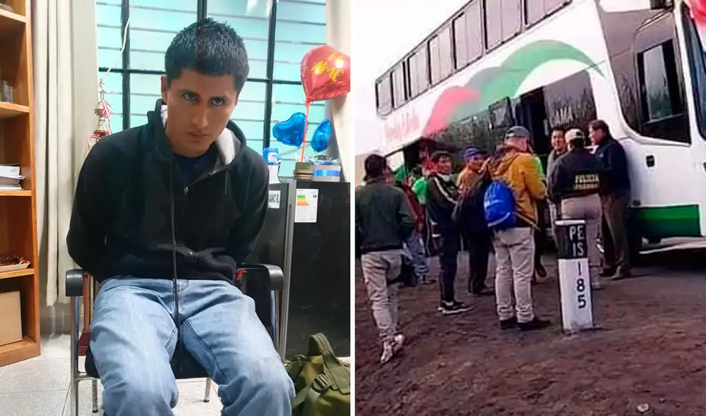 Familia abordaba un bus con dirección a Cusco. Foto: composición LR/PNP Familia abordaba un bus con dirección a Cusco. Foto: composición LR/PNP