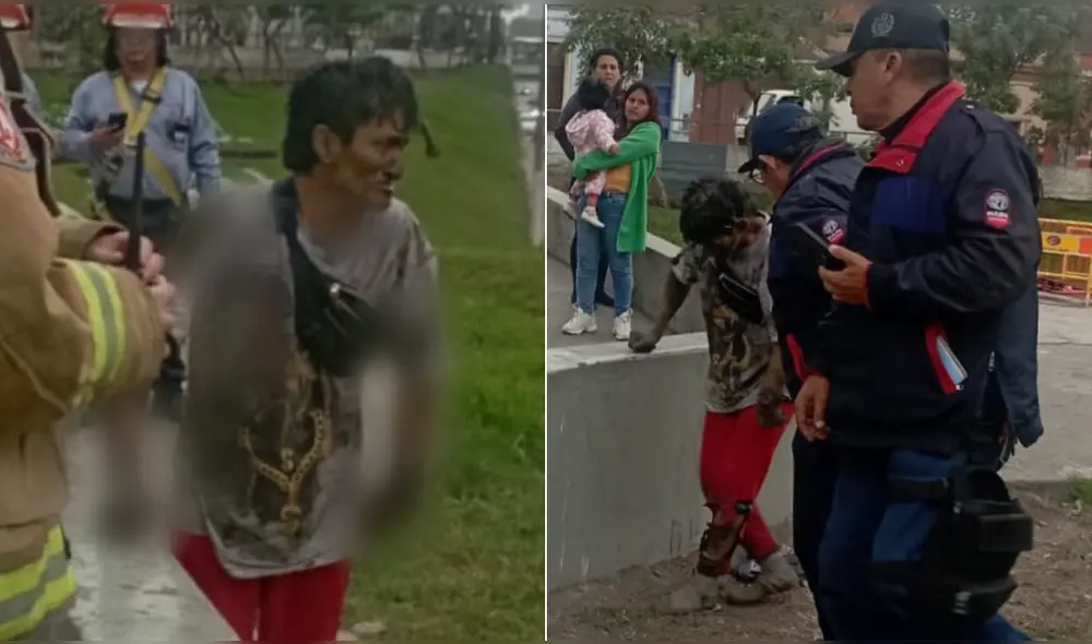 El presunto ladrón fue identificado como Ronald Adriano Rivera. Foto: Municipalidad de La Victoria