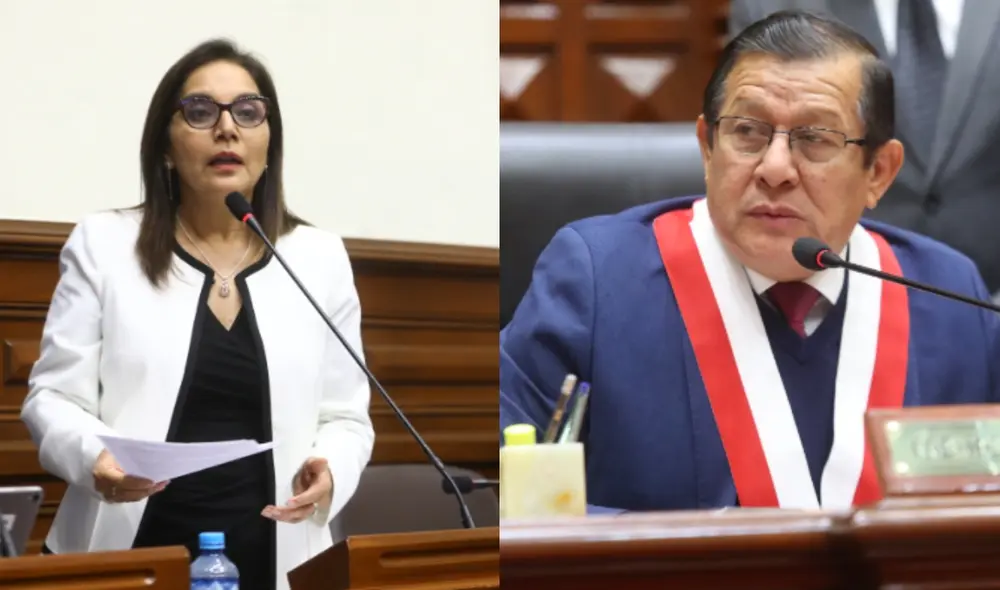 Eduardo Salhuana anunció que solicitará la suspensión de la pensión vitalicia de Alberto Fujimori. Patricia Juárez se opone. Foto: composición LR. Eduardo Salhuana anunció que solicitará la suspensión de la pensión vitalicia de Alberto Fujimori. Patricia Juárez se opone. Foto: composición LR.