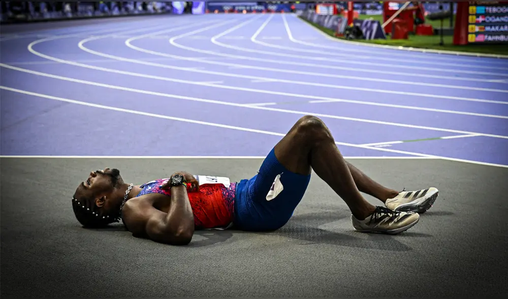 Noah Lyles habría dado positivo en una prueba de COVID el pasado martes 6 de agosto. Foto: AFP