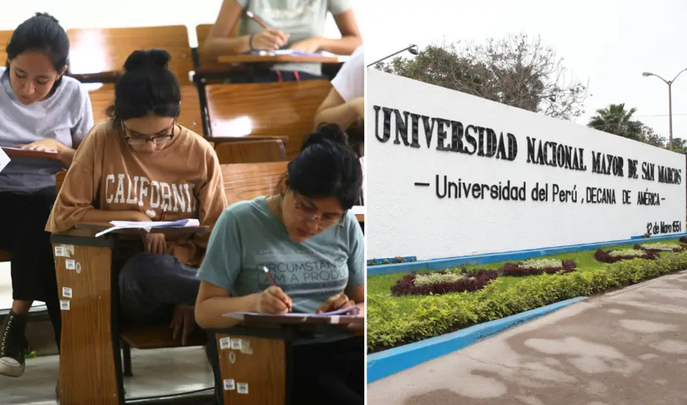 Miles de estudiantes se preparan para rendir el examen de admisión de la UNMSM. Foto: composición LR (Andina).
