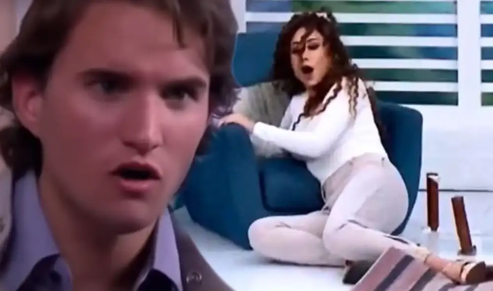 Caída de Janet Barboza. Foto: captura/'América hoy'. Foto: composición LR/difusión/Rosa de Guadalupe