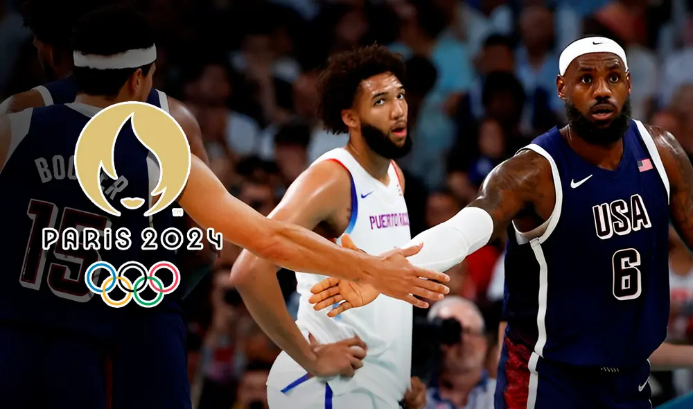 LeBron James buscará una nueva medalla de oro ante Francia/Composición Jazmin Ceras/Foto: La República/ AFP
