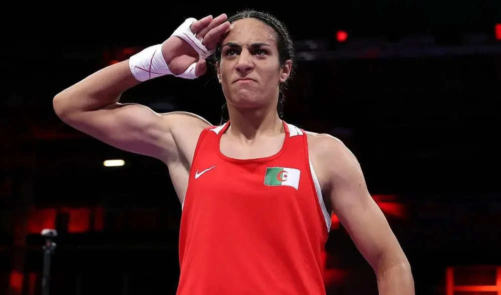 Imane Khelif se quedó con la medalla de oro en el box femenino en los Juegos Olímpicos. Foto: AFP