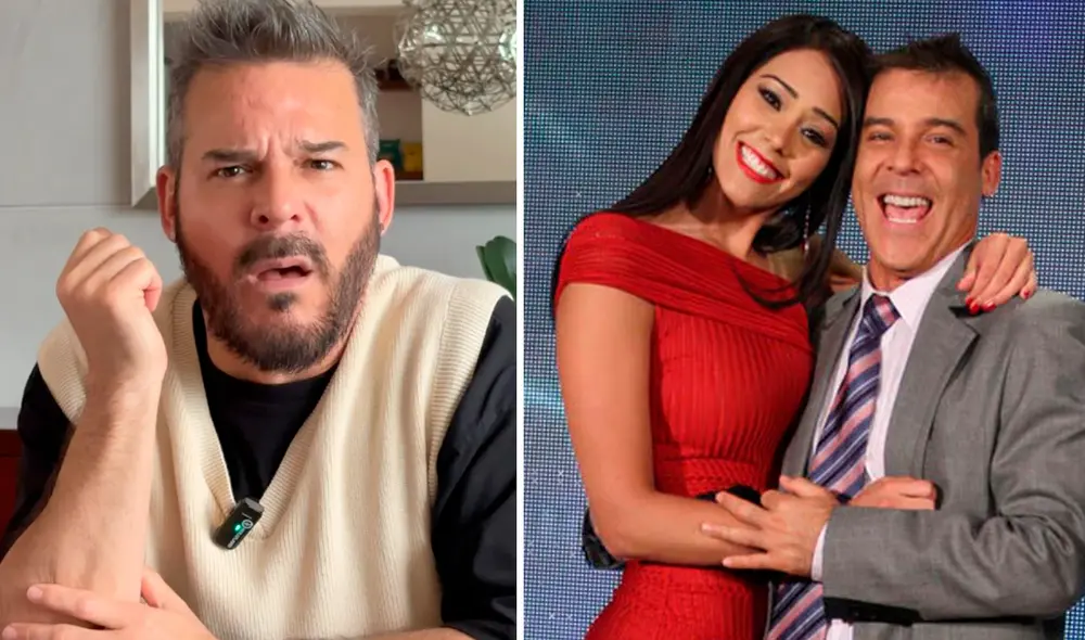 Adolfo Aguilar y Karen Schwarz formaron una de las duplas televisivas más queridas. Foto: Composición LR/Captura/Instagram/Captura/Latina Adolfo Aguilar y Karen Schwarz formaron una de las duplas televisivas más queridas. Foto: Composición LR/Captura/Instagram/Captura/Latina