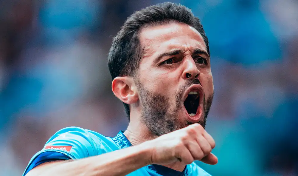 Bernardo Silva anotó el gol del City al último minuto. Foto: X/Manchester City Bernardo Silva anotó el gol del City al último minuto. Foto: X/Manchester City