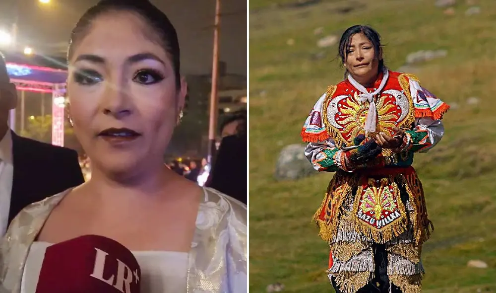 Magaly Solier se presentó en el estreno de ‘Killapa Wawan’ junto al director de la película, el cineasta César Galindo. Foto: composición LR/Cristina Gálvez /URPI-LR/Festival de Lima