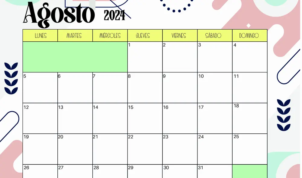 En agosto ya tuvimos un feriado: la Batalla de Junín el martes 6. Foto: Globalendar