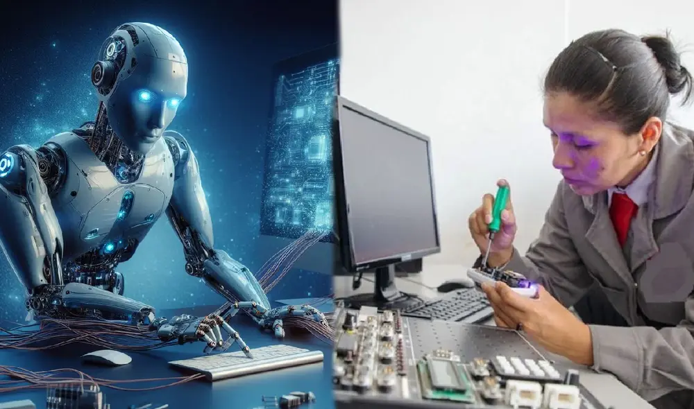 El chatbot de la empresa OpenAI reveló que en el horizonte de 2030, el panorama laboral está en constante cambio debido a la evolución tecnológica. Foto: composición LR / Linde.