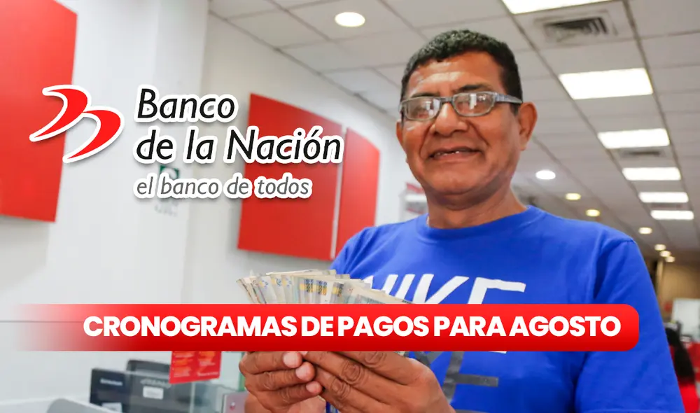 El pago de las pensiones a los jubilados del Decreto Ley 19990 se realizará entre el 8 y 13 de agosto. Foto: composición LR/LaRepública/BancoDeLaNación El pago de las pensiones a los jubilados del Decreto Ley 19990 se realizará entre el 8 y 13 de agosto. Foto: composición LR/LaRepública/BancoDeLaNación