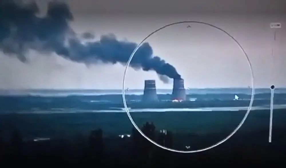 La central viene siendo ocupada por tropas rusas desde hace años. Foto: captura de video La central viene siendo ocupada por tropas rusas desde hace años. Foto: captura de video