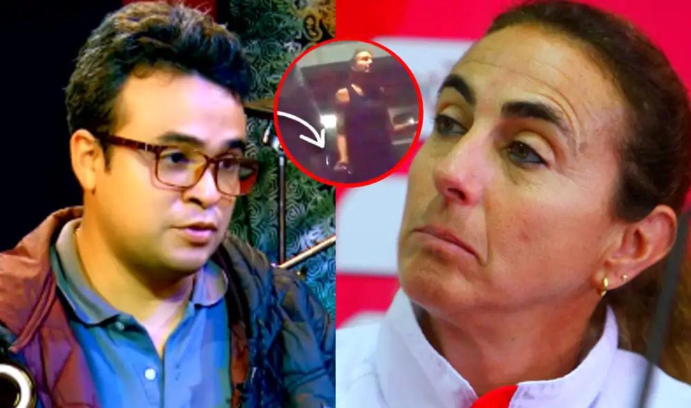 Natalia Málaga rayó con una llave autos que pertenecen al heredero de Eva Ayllón. Foto: composición LR/ATV/Difusión/X - Video:ATV