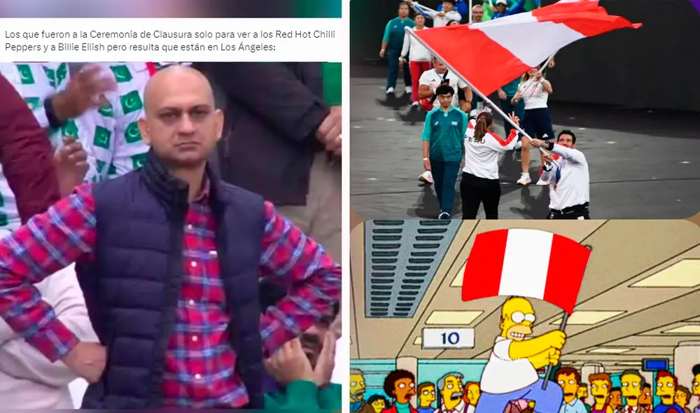 La clausura de los Juegos Olímpicos París 2024 fue el centro de atención y de hilarantes memes que se hicieron virales en las redes sociales. Foto: composición LR/X